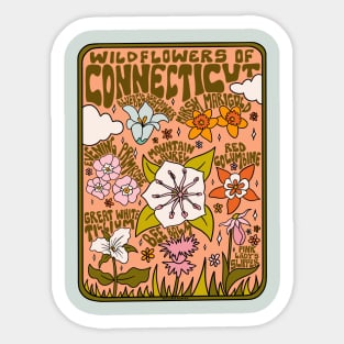Connecticut Wildflowers Sticker